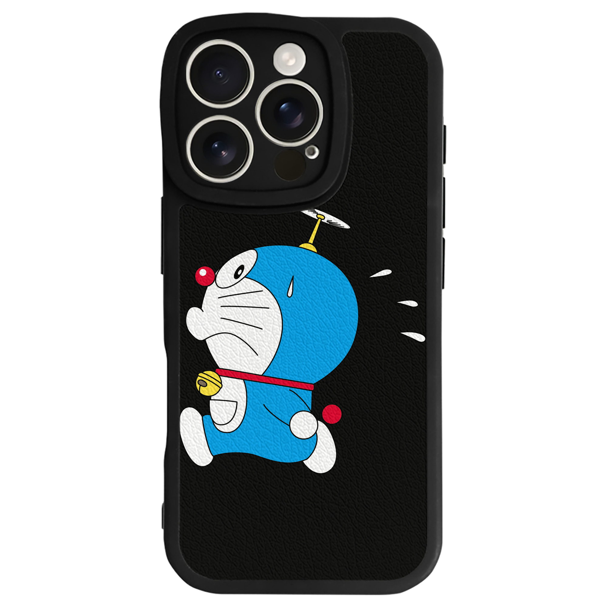 （画像用） ドラえもん Doraemon 【iPhone 16シリーズ対応】シリコンスマホケース（レザー調） 材質：シリコン